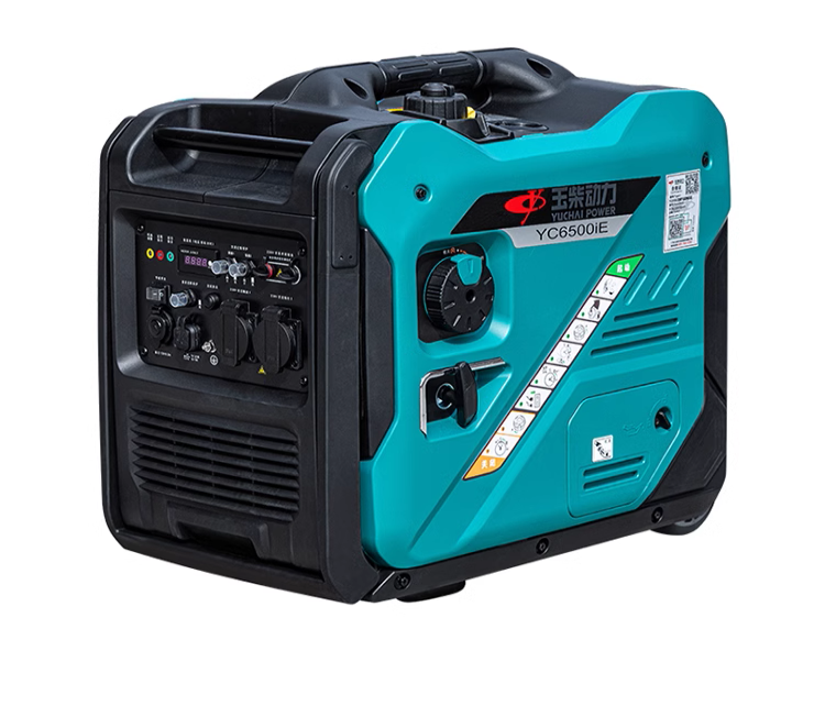  玉柴YC6500iE小型变频汽油发电机5kw手电启动户外露营应急发电装备